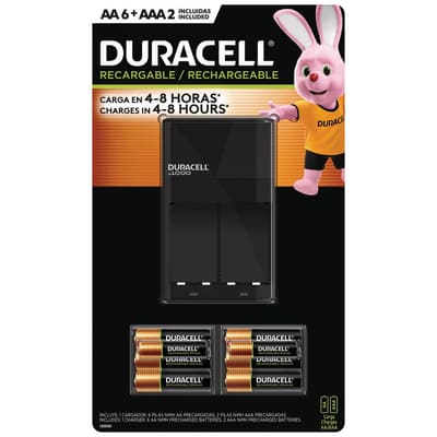 Duracell Recharge Set for 6 Batteries AA and 2 AAA
