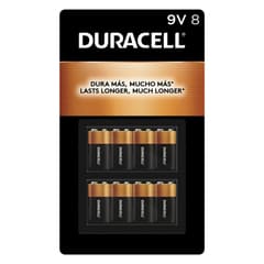 Duracell 9 V Alkaline Batteries 8 Units