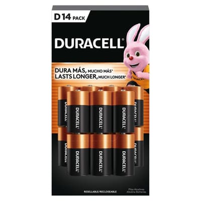 Duracell D Alkaline Batteries 14 Units
