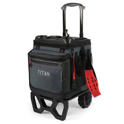 Arctic Zone 60 Can Rolling Cooler with A.T. Cart - Ice up to 3 Days
