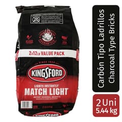 Kingsford Match Light Charcoal Briquettes 2 Units / 5.44 kg / 12 lb