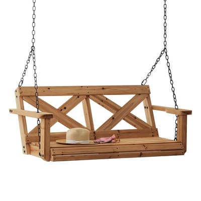 Backyard Discovery Farm Style Cedar Porch Swing