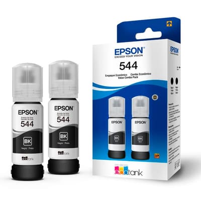 Epson Black Ink Bottles 2 Units T544120-2P-CH