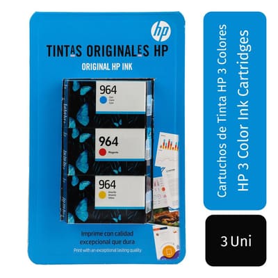 HP 964 Ink Cartridges Color 3 Units