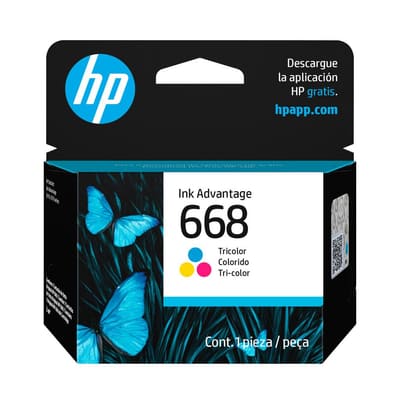 HP 668 Tri-Color Ink Cartridge 3 Units