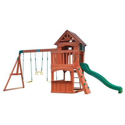 Backyard Discovery Cedar Wood Outdoor Playset 281.9 cm / 111"