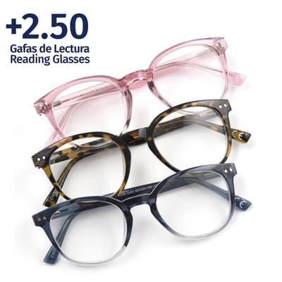 Foster Grant +2.50 Clansy Lola Reading Glasses 3 Units