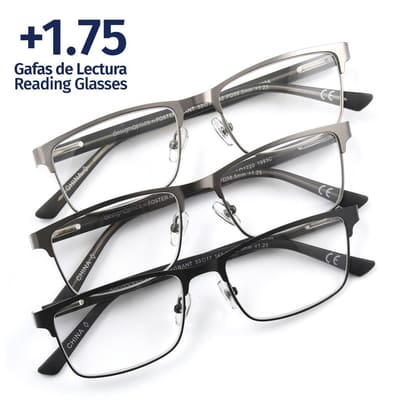 Foster Grant +1.75 Kyne Lyden Reading Glasses 3 Units