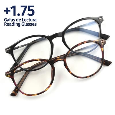 Foster Grant +1.75 McKay Eric Reading Glasses 2 Units
