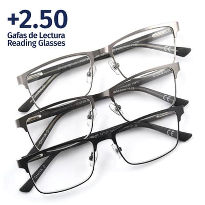 Foster Grant +2.50 Kyne Lyden Reading Glasses 3 Units
