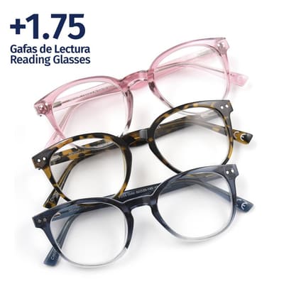 Foster Grant +1.75 Clansy Lola Reading Glasses 3 Units