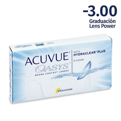 Acuvue Oasys -3.00 Esferico Contact Lenses 6 Units