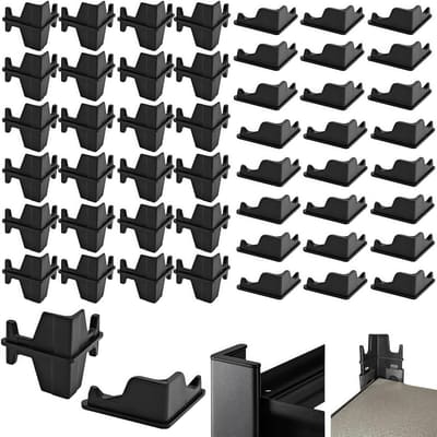Sraseenomy 50 Pcs Post Inserts Connectors for Storage Rack and Whalen Muscle Rack Shelving
