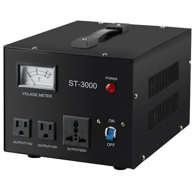 Yaeccc ST-3000 Voltage Transformer Converter Regulator with Voltage Meter