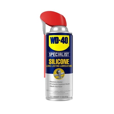 WD-40 Specialist Silicone Lubricant with SMART STRAW SPRAYS 2 WAYS, 11 OZ, Bundle of 5