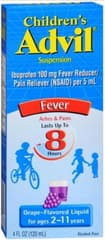 Advil Children's Advil Fever Reducer/Pain Reliever, 100mg Ibuprofen (Grape Flavor Oral, Pack of 2