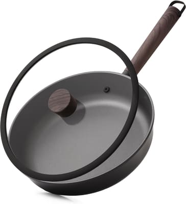SENSARTE Non Stick Frying Pan, 8 Inch Non Toxic Skillet with Lid