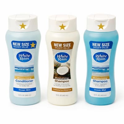Generic White Rain Moisturizing Shampoo and Conditioner Set, Ocean Mist and Coconut &, Bundle of 2