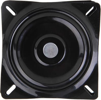 BQLZR 6 inch A3 Steel Plate Black Ball Bearing Square Swivel Turntable Chair Swivel for Bar