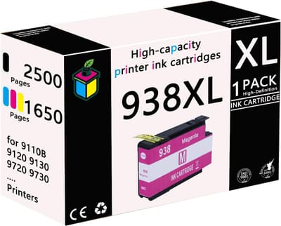 DXYWSSYJX 938XL High Yield Ink Cartridge Replacement for HP 938 938XL Ink Cartridge for HP