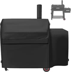 Blackhoso Cover for Nexgrill Oakford 1150 Reverse Flow Offset Smoker Charcoal Grill