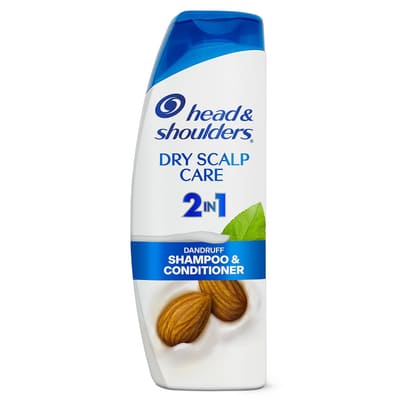 Head & Shoulders 2 in 1 Dandruff Shampoo and Conditioner, Dry Scalp Care 12.5 oz, Bundle of 3