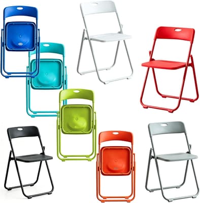 FCZVWPR Office Desk Guest Chair, Folding Dining Chairs, Commercial Event Seat