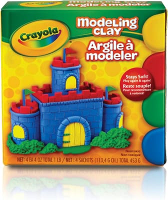 Crayola Modeling Clay, 4 Classic Colors (16 oz), Art and School Supplies for Kids, Bundle of 3