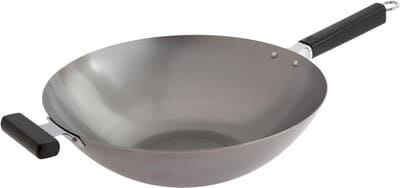 JOYCE CHEN Professional Series 14-Inch Carbon Steel Wok with Phenolic Handles