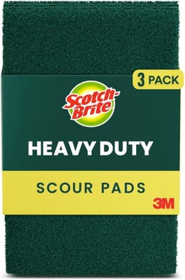 Scotch-Brite Heavy Duty Scouring Pad, 3 Pack, Bundle of 7