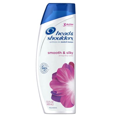 Head & Shoulders Smooth & Silky Anti-Dandruff Shampoo 13.5 Fl Oz, Bundle of 2