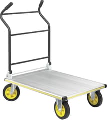 Safco Products 4053NC Stow-Away Platform Utility Hand Truck, Silver and Black