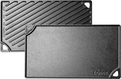 Lodge Reversible Cast Iron Grill/Griddle Pan, 16.75 x 9.5 Inches