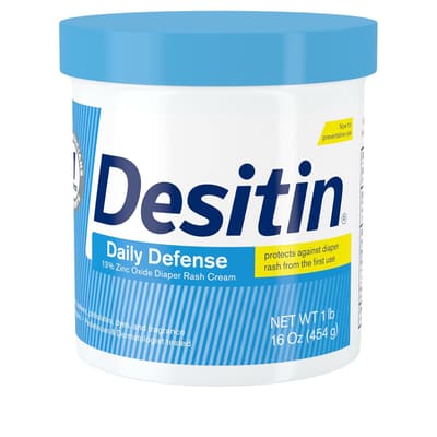 Desitin Daily Defense Diaper Rash Cream, 13% Zinc Oxide, 16 oz, Bundle of 2