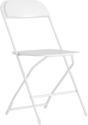 Flash Furniture Hercules Plastic Folding Chair, White