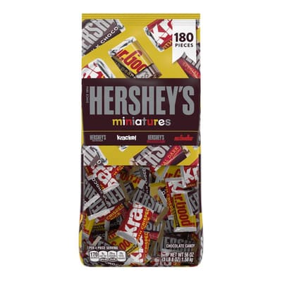 Hershey's Assorted Mini Chocolates HERSHEY'S, KRACKEL and MR. GOODBAR 1.58 kg / 3 lb