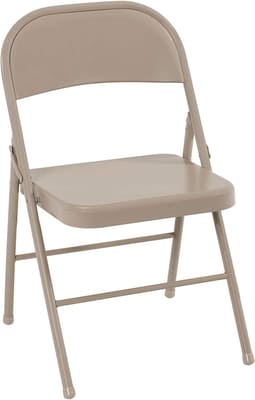 Cosco All Steel Folding Chair Antique Linen (4-pack)
