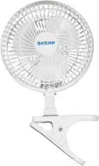Hurricane Classic Clip Fan with Tilt, 2 Speeds, White, 6in, Bundle of 2