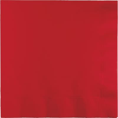 Creative Converting Touch of Color Paper Lunch Napkins, Classic Red, 150-Count, Bundle of 3