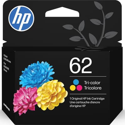 HP 62 Tri-Color Ink Cartridge