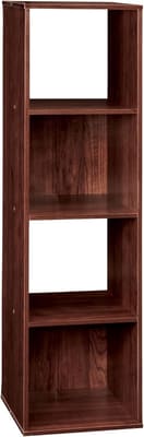 ClosetMaid Cubeicals 4 Cube Storage Shelf Organizer Bookshelf, Stackable, Vertical or
