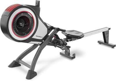 MARCY Air Resistance Rowing Machine with Transport Wheels