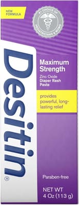 Desitin Maximum Strength Diaper Rash Paste, 3 Pack (4 Ounce)