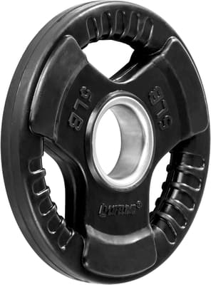 Lifeline Fitness Rubber Grip Plates For Olympic Barbell, 45 LB, Bundle of 2