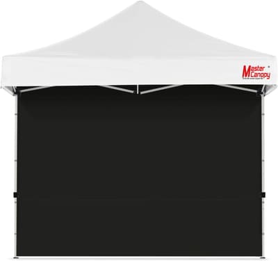 MASTERCANOPY 10x10 Pop Up Canopy Sidewall Only 1-Pack Black, Bundle of 2