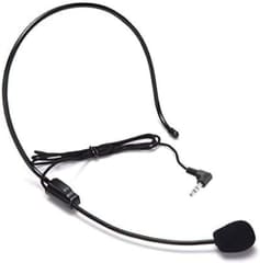 Akingdleo AKindle 3.5mm Wired Condenser Headset Microphone, Flexible Wired Boom Conference, 3.3ft, Bundle of 3