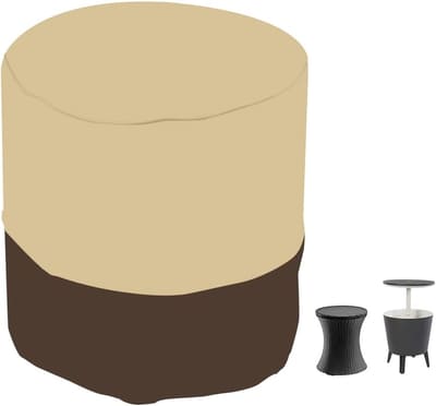 Cozzka Patio Cool Bar Side Table Cover for Keter 7.5 Gallon Bar Waterproof, Bundle of 2