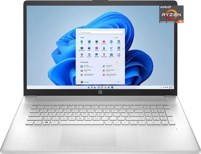 HP 17.3" Full HD Laptop, AMD Ryzen 5 5500U (Beat i5-10500), 8GB RAM