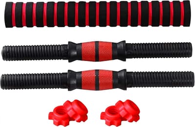 HOQIQEWR Detetap Dumbbell Bars Adjustable Dumbbell Weight Set Barbell Lifting, 15.74in, Bundle of 2