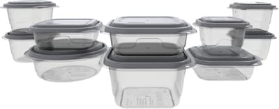 GoodCook EveryWare 20-Piece Boxed Food Storage Container Set with Lids, BPA Free, Bundle of 3